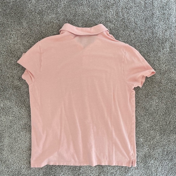 Men's Express Polo peachy pink Short sleeve solid Polo size XL - Picture 4 of 4